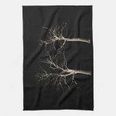 Donkere kant 9 ktcna theedoek (Verticaal)