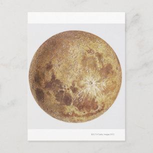 Donkere kant van de maan, illustratie briefkaart