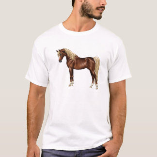 Donkere Kastanje Flaxen Mane Egyptisch Arabisch Pa T-shirt
