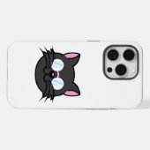 Donkere Kat Zwart Kat Grijs Kat Dragen Bril iPhone Hoesje (Achterkant horizontaal)