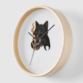 Donkere kattenkoffie met schedel Mok oversized T-s (Hoek)