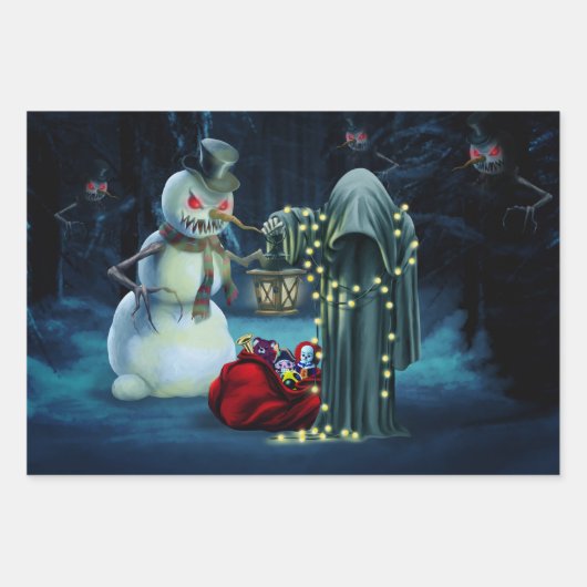 Donkere kerkerst inpakpapier vel (Voorkant)