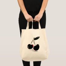 Donkere Kersen - Moderne Minimalistische Fruit Ill