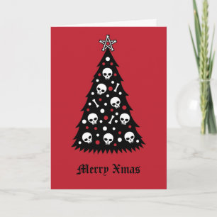 Donkere Kerstboom Kaart