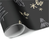 Donkere kerstjurk cadeaupapier (Rol Hoek)