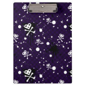 Donkere kleur Emo-patroon met verf Klembord (Voorkant)