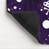 Donkere kleur Emo-patroon met verf Muismat (Hoek)