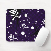 Donkere kleur Emo-patroon met verf Muismat (Met muis)