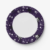 Donkere kleur Emo-patroon met verf Papieren Bordje (Voorkant)