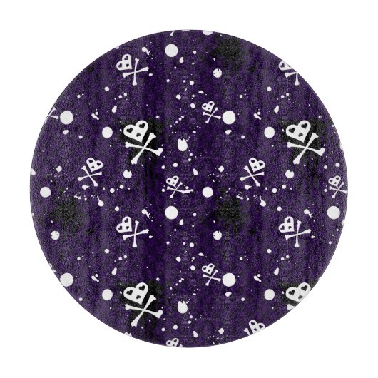 Donkere kleur Emo-patroon met verf Snijplank (Voorkant)