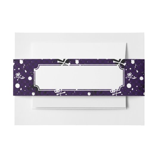 Donkere kleur Emo-patroon met verf Uitnodigingen Wikkel (Voorkant Voorbeeld)