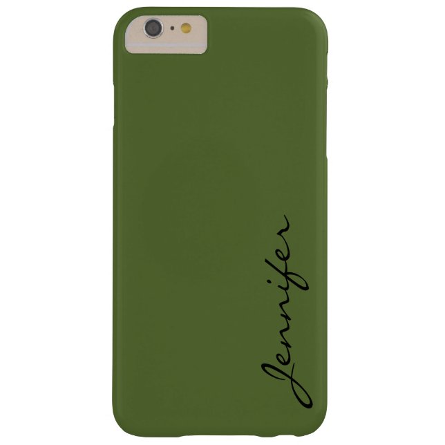 Donkere kleur olijfgroen Case-Mate iPhone case (Achterkant)