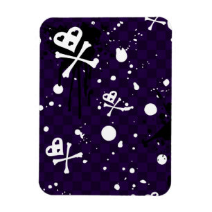 Donkere kleuren-emo-patroon met verf magneet