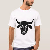 Donkere Koe hoofd T-shirt (Voorkant)