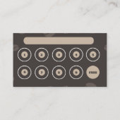 Donkere koffiewinkel, Kaart met logo's (Achterkant)