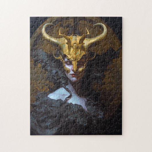 Donkere koningin Fantasy Art Legpuzzel (Verticaal)