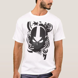 Donkere krijger schedel logo t-shirt