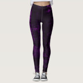 Donkere kroontextuur - Paars Leggings (Voorkant)