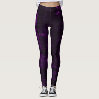 Donkere kroontextuur - Paars Leggings