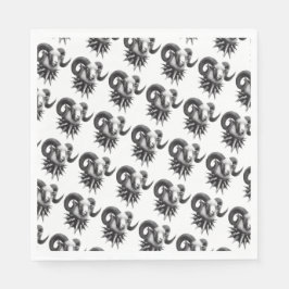 Donkere kunst servetten Gothic Goat Art door Missm