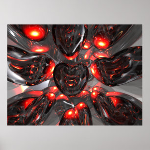 Donkere kunsten Abstract Poster