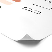 Donkere leeftijd/Terracotta Rainbow Name Nursery D Poster (Hoek)