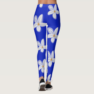 Donkere leisteen blauwe orchidee Leggings