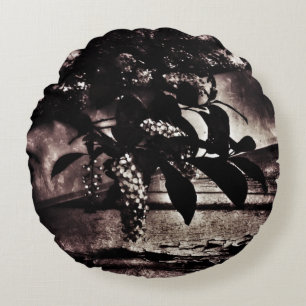 Donkere lente rond kussen