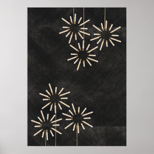 Donkere Limoen was Modern Industrial Poster