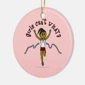 Donkere loper in de Rode Eenvormig Keramisch Ornament (Links)