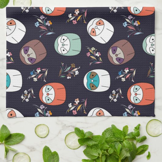 Donkere luiaard theedoek (Gevouwen)