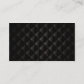 Donkere Luxury Gold Border Economist Visitekaartje (Achterkant)