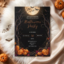 Donkere Maan Pompoen Halloween Feest