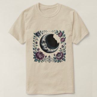 Donkere Maan Tuin – Mystieke Gotische Nacht Kunst T-shirt