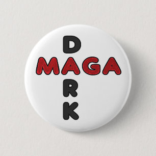 Donkere MAGA Ronde Button 5,7 Cm