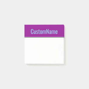 Donkere magenta achtergrond + lichte hemelblauwe n post-it® notes