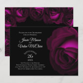 Donkere magenta roze roze roze roze gothische lega kaart (Voorkant / Achterkant)