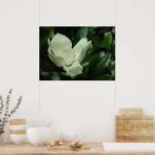 Donkere Magnolia Canvas Afdrukken Poster (Keuken)