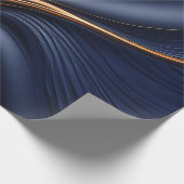 Donkere marine en bronzen maat inpakpapier (Hoek)