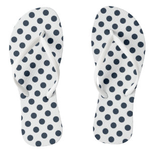Donkere marinesblauwe haarstippen teenslippers