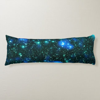 Donkere Materie Blauw Turquoise Lichaamskussen
