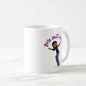 Donkere meisjesspeler met Helmet Koffiemok (Voorkant rechts)