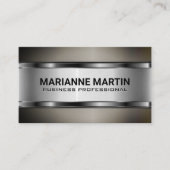 Donkere Metallic Visitekaartje (Voorkant)