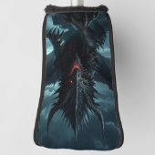 Donkere, middeleeuwse draak golfheadcover (Draai 90)