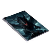 Donkere, middeleeuwse draak notitieboek (Rechterzijde)