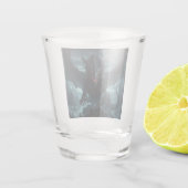 Donkere, middeleeuwse draak shot glas (Achterkant)