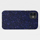 Donkere Midnight Indigo Blue Glitter Case-Mate iPhone Case (Achterkant (horizontaal))