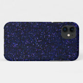Donkere Midnight Indigo Blue Glitter Case-Mate iPhone Case (Achterkant (horizontaal))