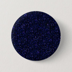 Donkere Midnight Indigo Blue Glitter Ronde Button 5,7 Cm