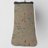 Donkere modus Fox Cartoon Golfheadcover (Draai 90)